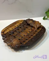 جا میوه ای چوبی طرح بافت
