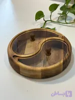 جا شکلاتی دوخونه ای (چوب گردو)