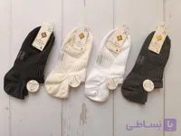 جوراب زیر قوزکی‌ زنانه نخی کبریتی
