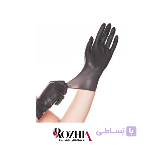 دستکش لاتکس نیتریل مشکی op_perfect