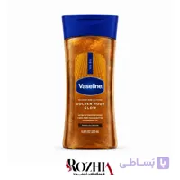روغن بدن ژلی شاین دار وازلین Vaseline مدل Golden Hour Glow حجم 200 میلی لیتر