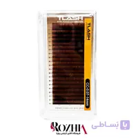 مژه والیوم ۲۰ لاین قهوه ای متوسط تیلش TLASH فر CC