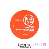 واکس مو ژلی ردوان RedOne مدل آکوا هیر ژل واکس نارنجی Orange Aqua Hair Gel Wax درجه نگهداری Full Force حجم 150 میلی لیتر