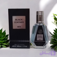 ادکلن جیبی مردانه فراگرانس ورد مدل بلک لیدر من Black Leather Men حجم 50 میلی لیتر