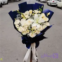 دسته گل لیلیوم و رز کد 4