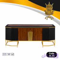 میز مدیریتی M_05 میز اداری لوکس تمام MDF با 2 سال ضمانت