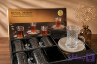 سرویس فنجان و نعلبکی چایی خوری رویال