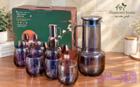 ست ۷پارچه پارچ و لیوان پیرکس رنگ دودی