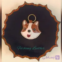 جاکلیدی چرم طبیعی کاملا دستدوز مدل روباه
