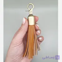 منگوله چرمی آویز به کیف یا جاکلیدی چرم طبیعی