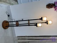 اباژور کنارسالنی سه شعله استند دار(جنس چوب و فلز)ارتفاع ۱۶۵