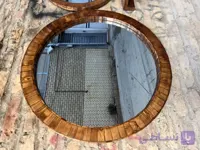 آینه گرد دیواری چوبی قطر ۷۰سانتی متر،برای انتخاب سایر و‌رنگ تماس بگیرید یا واتساپ پیام بدید .