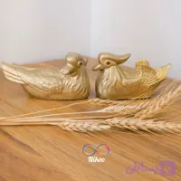 مجسمه اردک ماندارین جفتی طلایی