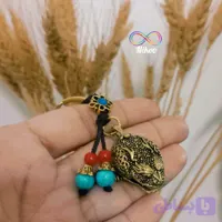 جاکلیدی وزغ سه پا برنجی و 5 سکه