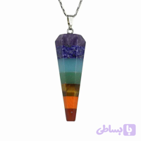 گردنبند سنگی مخروطی هفت چاکرا