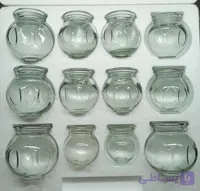 ست بادکش 12 عددی لیوان شیشه ای مخصوص بادکش گرم