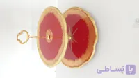 شیرینی خوری ۲طبقه چوب ورزین طرح گل