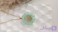 گردنبند رزینی با گل طبیعی
