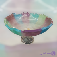 ظرف آجیل خوری تمام رزینی پایه دار