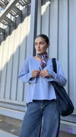 شومیز گل جین