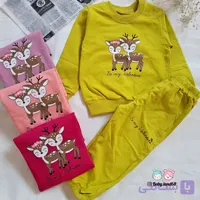 ست بلوز و شلوار بچگانه دخترانه سایزبندی ۳۵ و ۴۵ مناسب ۹ ماه تا ۵ سال جنس دورس پنبه