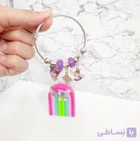 دستبند پاندورا مدل آویزدار طرح کرومی و دوستان
