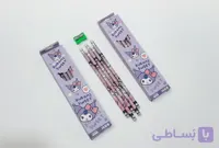 مداد مشکی پاکن‌دار طرح کرومی
