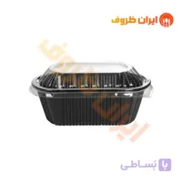 ظرف یکبار مصرف مشکی کد M800 مهرپارسا(بادرب) / کارتن 200 عددی