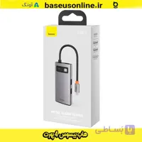 هاب 4 پورت Baseus CAHUB-CY0G خاکستری