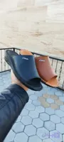 دمپایی مردانه ساده ، طبی تمام چرم دست دوز تبریز