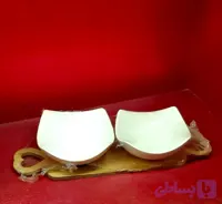 اردوخوری دسته قلبی ۲عددی مربعی