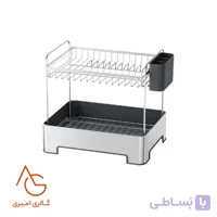 آبچکان Filo دو طبقه بدون سینی پرتابل استیل و پلاستیک ملونی کد 9161