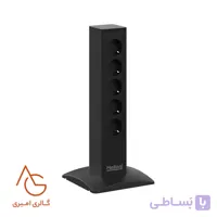 پریز COLONA روکار 4 سوکت برق (16A-2500W) 1 سوکت C و A ملونی کد 10180