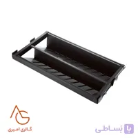 جاکفشی فلزی ریلی با صفحه مشبک داخل کمد لباس قابل رگلاژ آرام بند کد WS4126