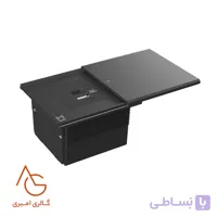 شارژر ROMA توکار یک سوکت C و A رنگ Matte Black ملونی کد 10178
