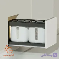 سطل برنج 2 قلو ریلی حجم 15 لیتر کد 9214 ملونی