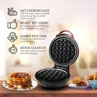 وافل ساز مدل مینی _ MINI MAKER WAFFLE (مشکی)