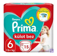 پوشک پریما شورتی سایز 6