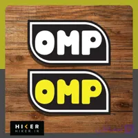 استیکر ۰۷۸۳ (لوگوی برند رالی و مسابقات اتومبیل‌رانی OMP (۲عدد))