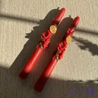شمع قلمی طرح انار و شکوفه