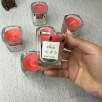 شمع دست ساز دکوراتیو مدل شمع شات هندوانه