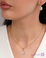 نیم ست جواهری امرالد کات ژوپینگ (با زنجیر)