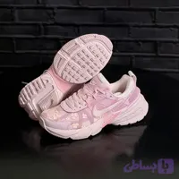 کتونی نایک v2k صورتی طرح گل