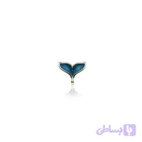 گوشواره نقره دم وال آبی