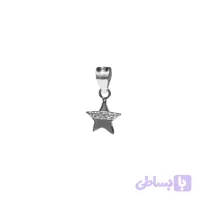 پلاک نقره ستاره با نگین