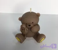 شمع فانتزی خرس خرگوش بغل بدون رایحه دستساز