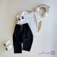 شلوار مازراتی مشکی(۸ماه تا۶ سال)