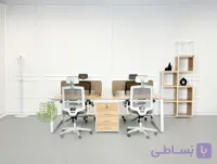میز کارگروهی دکومهر پایه فلزی کدWS44