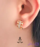 گوشواره خانه‌ای نگین‌دار ژوپینگ