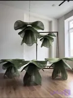 لوستر سه طبقه رافیا مدل لاله